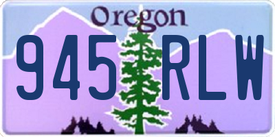 OR license plate 945RLW