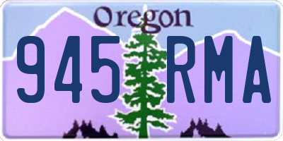 OR license plate 945RMA