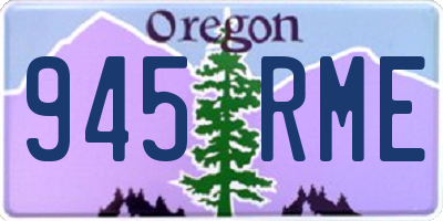 OR license plate 945RME