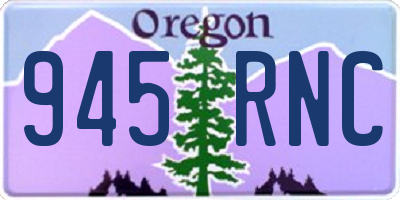 OR license plate 945RNC