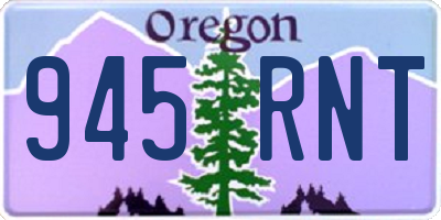 OR license plate 945RNT