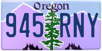 OR license plate 945RNY