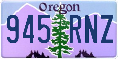 OR license plate 945RNZ