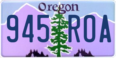 OR license plate 945ROA