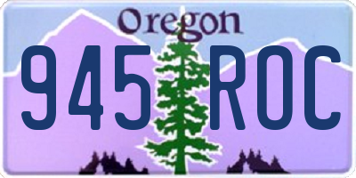 OR license plate 945ROC