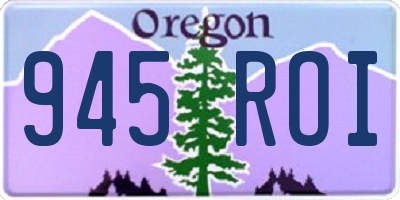 OR license plate 945ROI