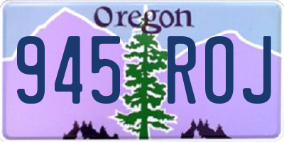 OR license plate 945ROJ