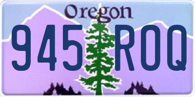 OR license plate 945ROQ
