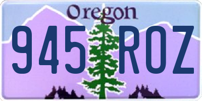 OR license plate 945ROZ