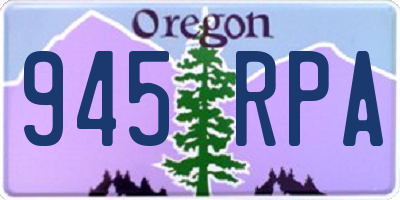 OR license plate 945RPA
