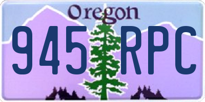 OR license plate 945RPC