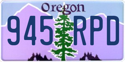 OR license plate 945RPD