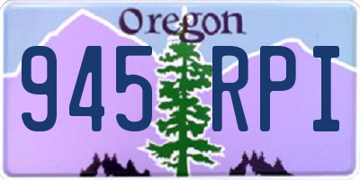 OR license plate 945RPI