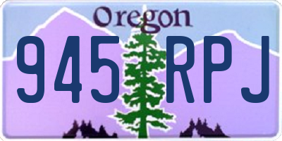 OR license plate 945RPJ
