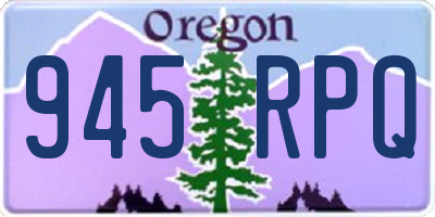 OR license plate 945RPQ