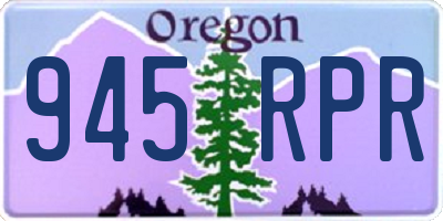 OR license plate 945RPR