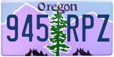 OR license plate 945RPZ