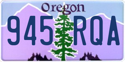 OR license plate 945RQA