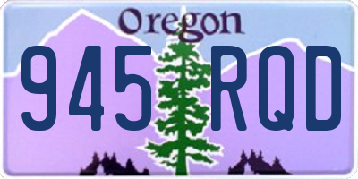 OR license plate 945RQD