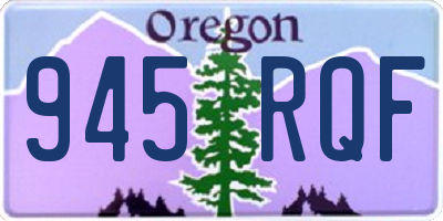 OR license plate 945RQF