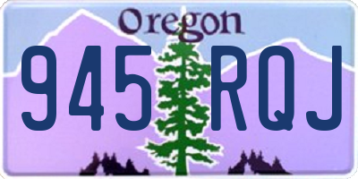 OR license plate 945RQJ
