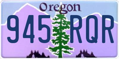 OR license plate 945RQR