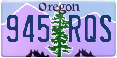 OR license plate 945RQS