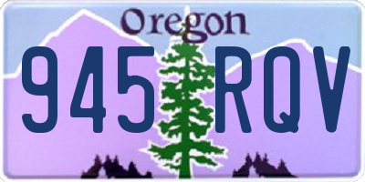 OR license plate 945RQV