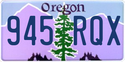 OR license plate 945RQX