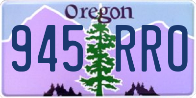 OR license plate 945RRO