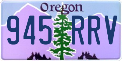 OR license plate 945RRV