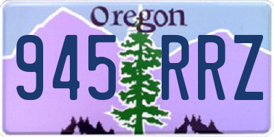 OR license plate 945RRZ