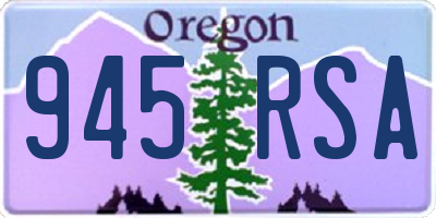 OR license plate 945RSA