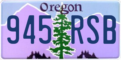 OR license plate 945RSB