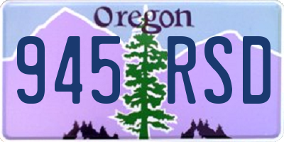 OR license plate 945RSD