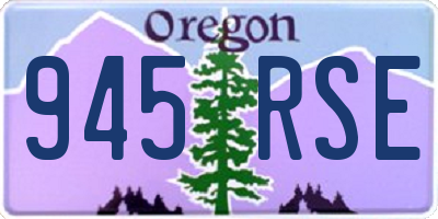 OR license plate 945RSE