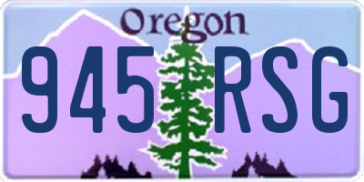 OR license plate 945RSG