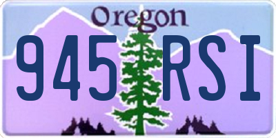 OR license plate 945RSI