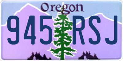 OR license plate 945RSJ