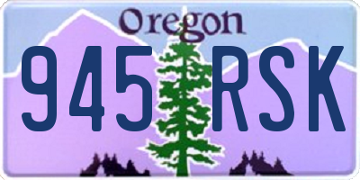 OR license plate 945RSK