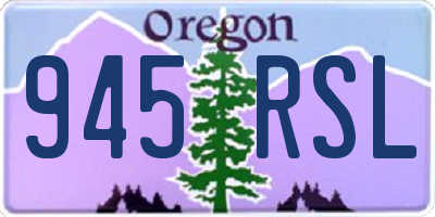 OR license plate 945RSL
