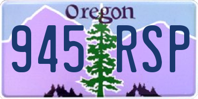 OR license plate 945RSP