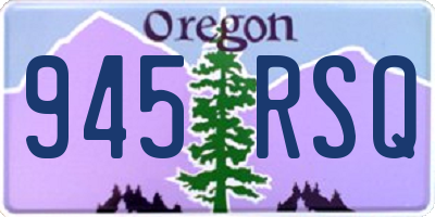 OR license plate 945RSQ