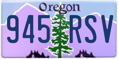 OR license plate 945RSV