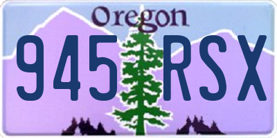 OR license plate 945RSX