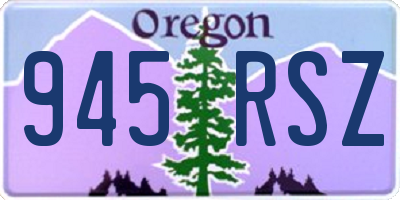 OR license plate 945RSZ