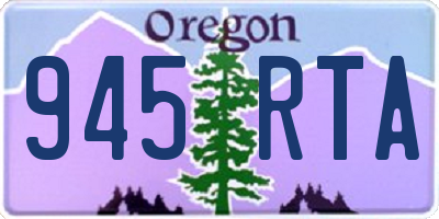 OR license plate 945RTA