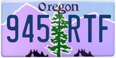 OR license plate 945RTF