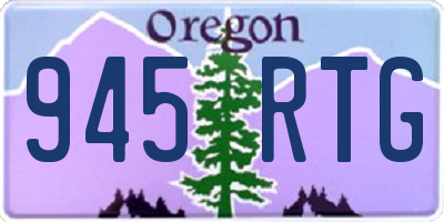 OR license plate 945RTG