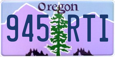 OR license plate 945RTI